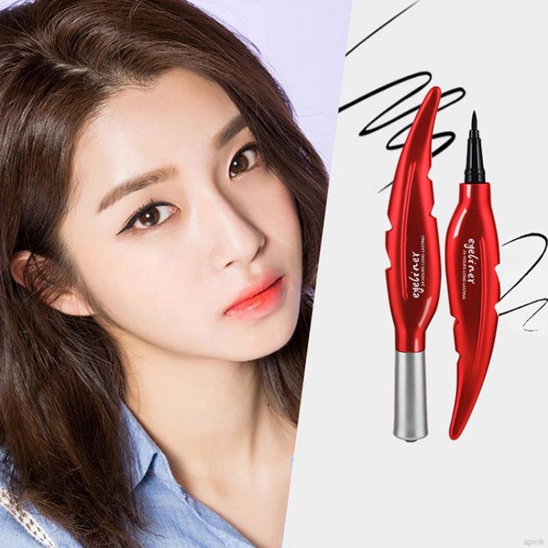 [Hàng mới về] Bút kẻ mắt chống nước/ chống nhòe/ dễ lên màu thiết kế hình lông vũ độc đáo | BigBuy360 - bigbuy360.vn