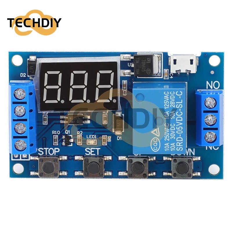 Mô Đun Rơ Le 6-30V Micro USB 5V JZ-801 Chuyên Dụng