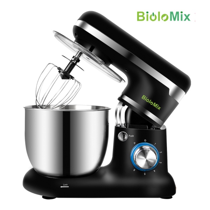 Máy trộn bột, đánh trứng và trộn salad, dung tích  5 lít BioloMix BM785LB, công suất 1500W