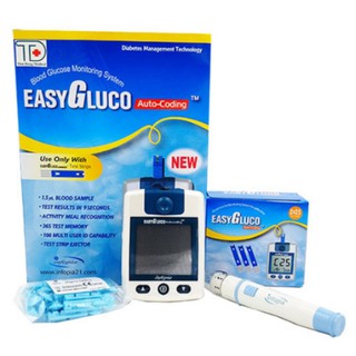 Máy đo đường huyết EasyGluco - đo tiểu đường - phát hiện tiểu đường, [BẢO HÀNG TRỌN ĐỜI]