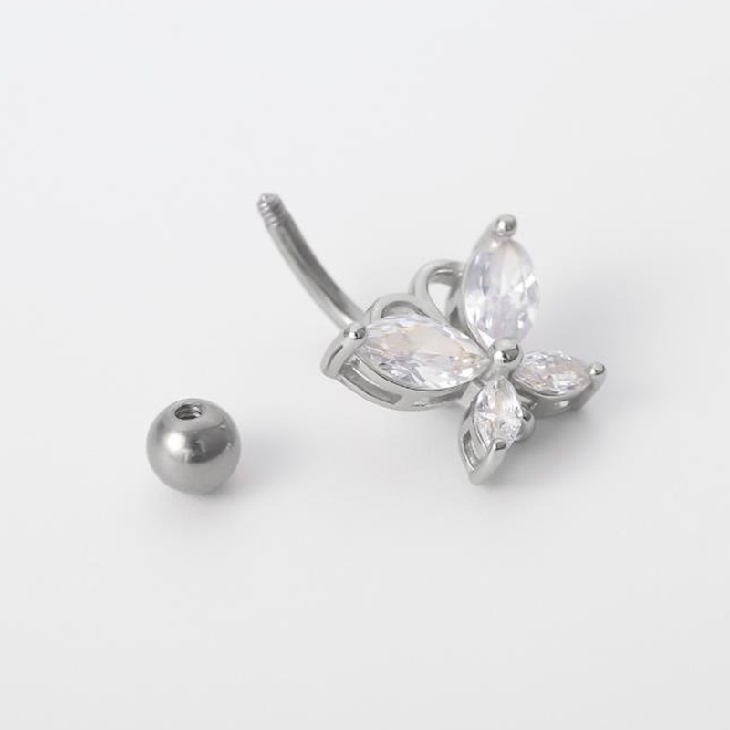 Khuyên Rốn Bằng Thép Không Gỉ Thiết Kế Dễ Thương Cá Tính