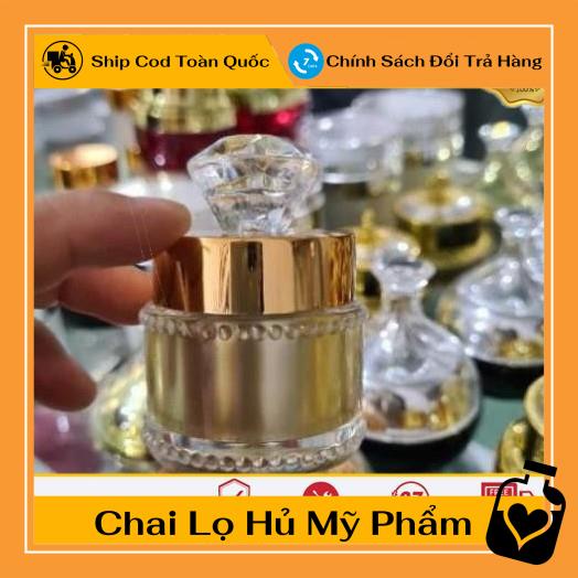 Hủ Đựng Kem ❤ TOP GIÁ RẺ ❤ Hũ chiết kem hột xoàn 5g,15g vàng,bạc chiết mỹ phẩm,  phụ kiện du lịch