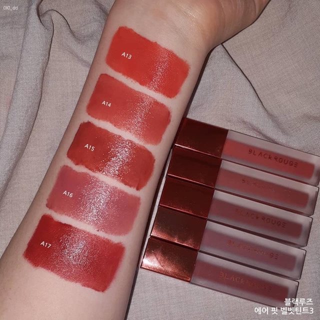( Sẵn - 17 màu ) Son kem Black Rouge Air Fit Velvet Tint | Thế Giới Skin Care