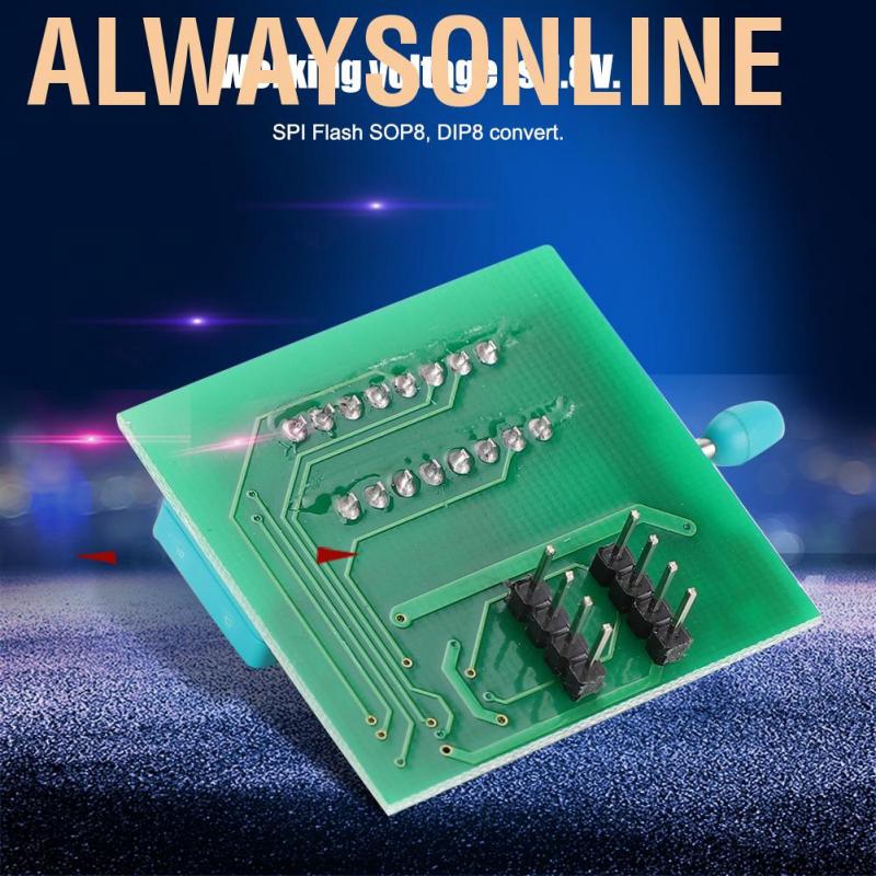 Alwaysonline 1.8V Converter Board  SPI Flash SOP8 DIP8 Conversion Flat Panel MX25 Adapter Applicable for MX2