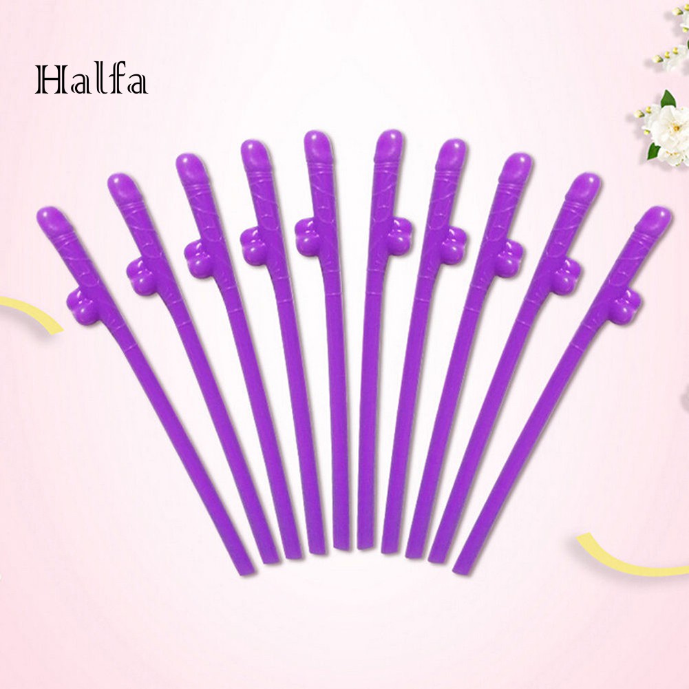 Set 10 Ống Hút Kiểu Dáng Độc Đáo Dễ Thương
