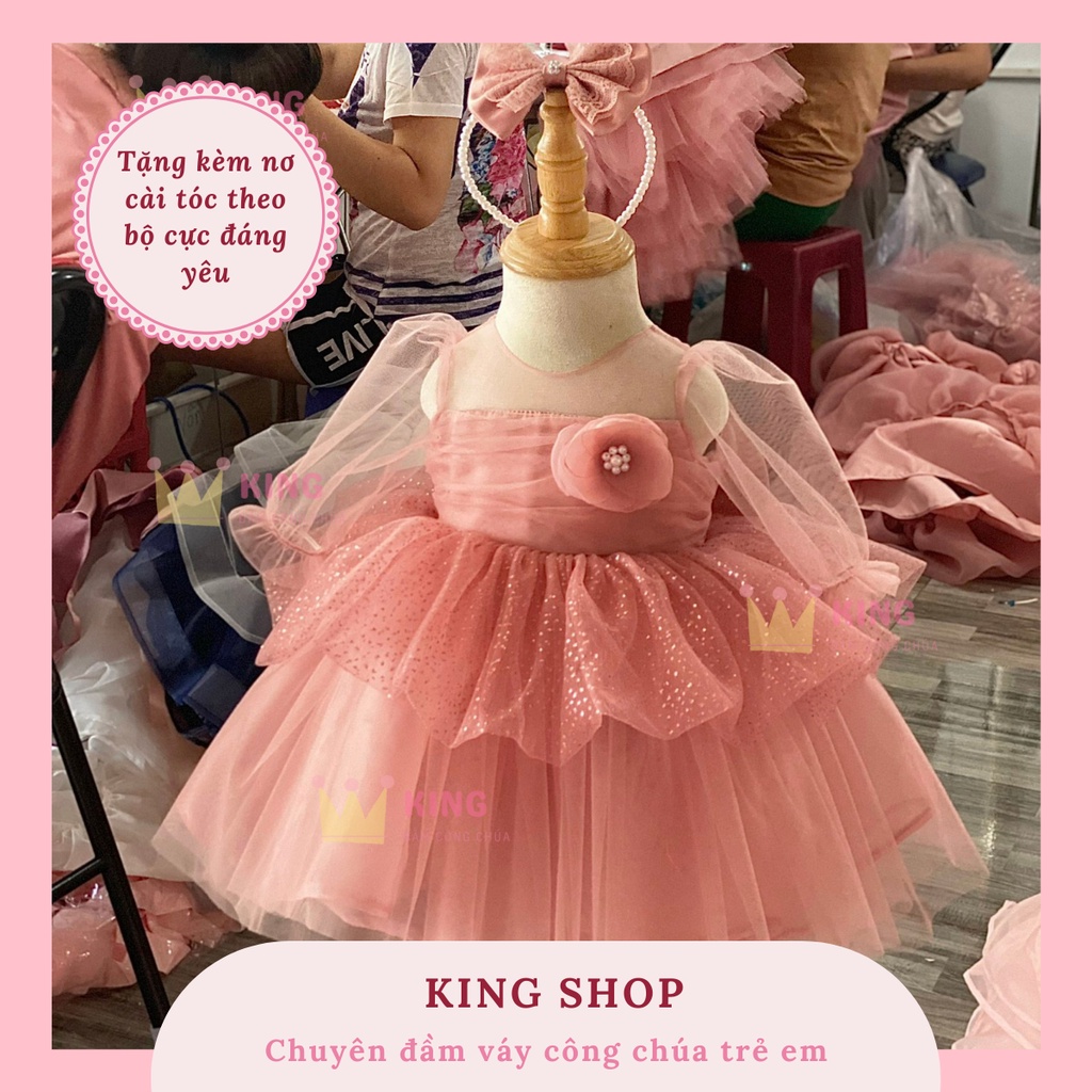 Váy 2 Tầng Ren Xinh Cho Bé Thời Trang Cá Tính
