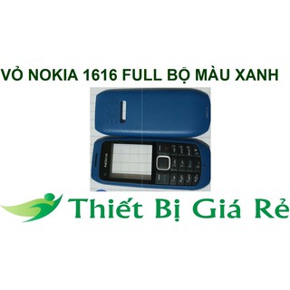 Vỏ nokia 1616 full bộ màu xanh không phím