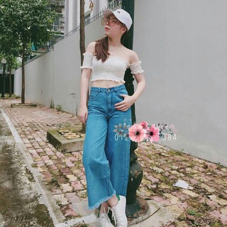 Hàng sale : quần culottes ống rộng