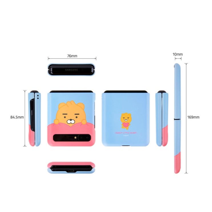 Ốp Điện Thoại Cứng Nắp Gập Họa Tiết Kakao Friends Cho Samsung Galaxy Z Flip4 / Z Flip 4 5G / Z Flip3 / Z