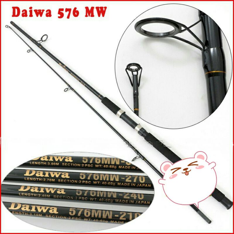 Cần câu cá , cần 2 khúc Daiwa 576 siêu bạo lực