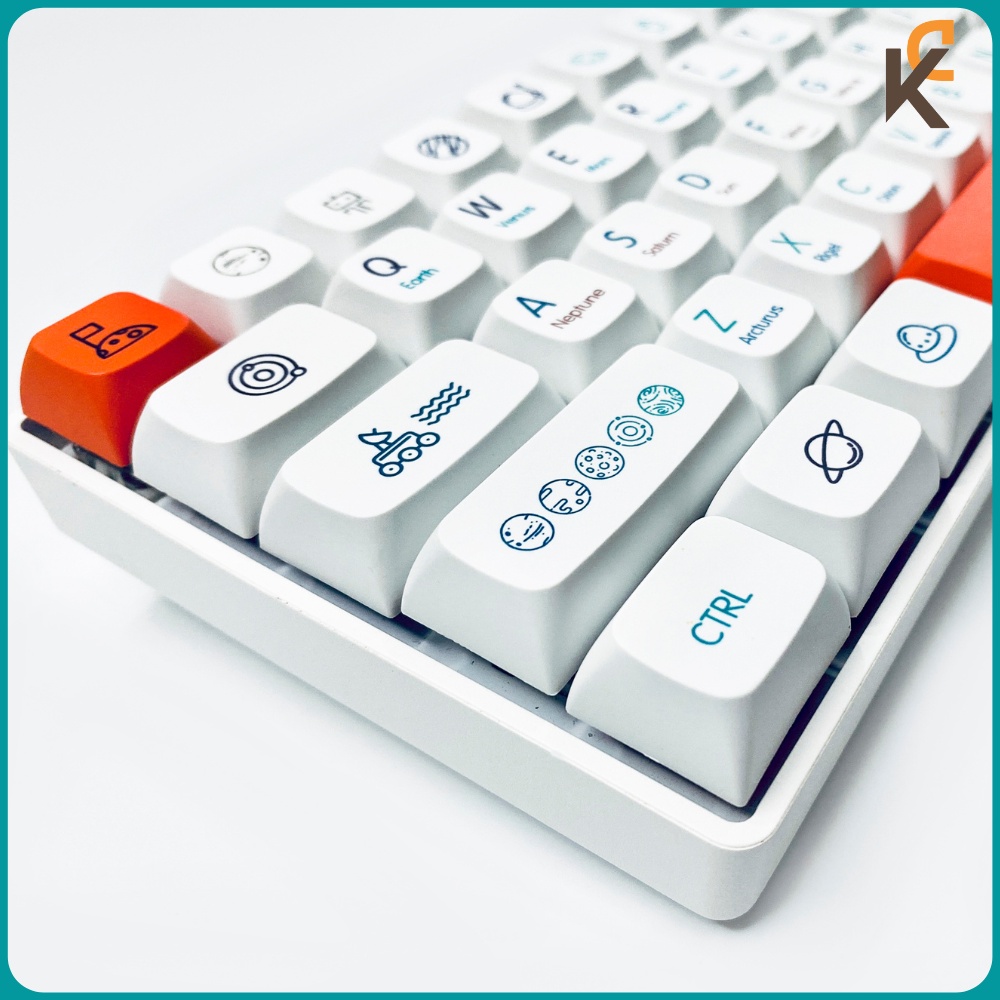 Keycap PBT XDA Planet 124 Nút Dành Cho Bàn Phím Cơ