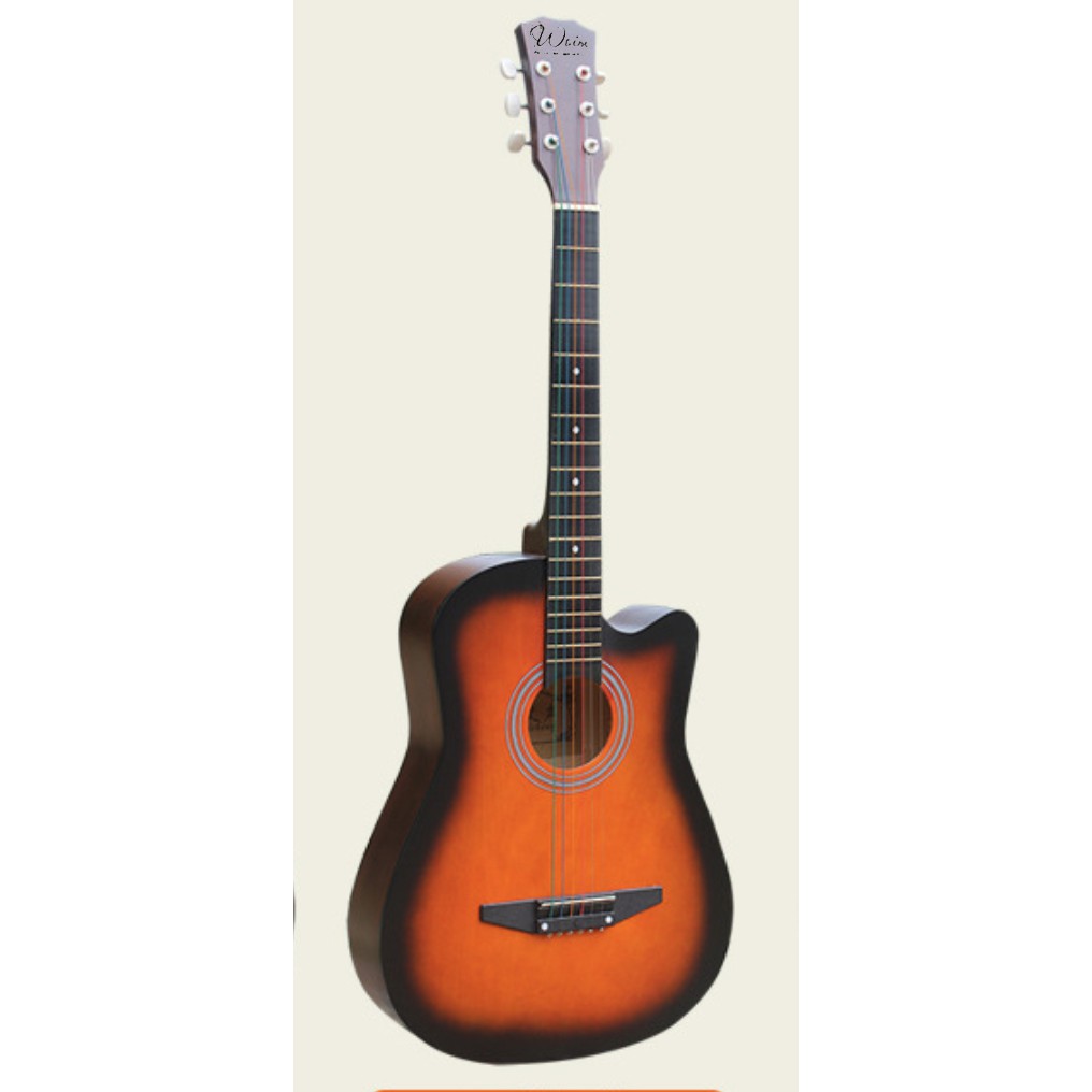 Đàn Guitar Gỗ Tím Đen Dáng Khuyết Woim GU12