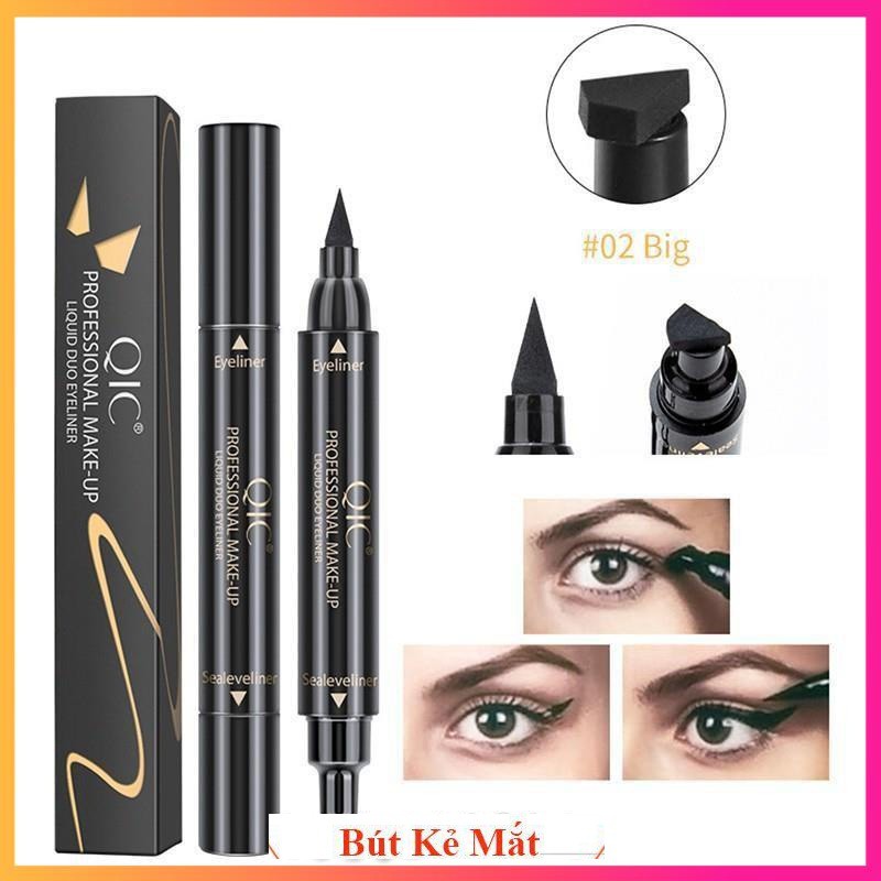 Bút kẻ mắt mèo tạo đuôi siêu hot QIC Liquid Duo Eyeliner HT2