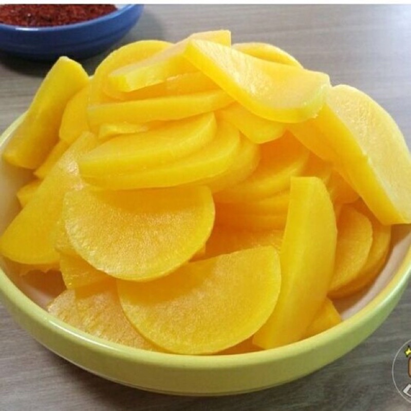 1kg kim chi củ cải vàng hàn quốc, kim chi ngon nhà làm