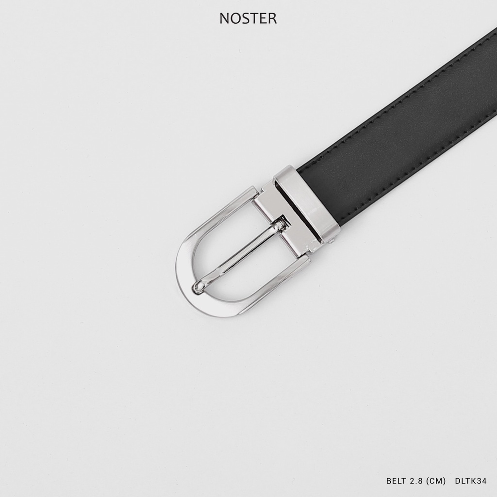 Thắt lưng da nam, dây nịt nam, dây thắt lưng bản 2.8 cm (hỗ trợ đục lỗ, cắt dây) - Thương hiệu NOSTER mã DLTK34