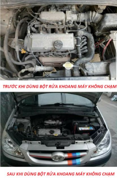 BỘT VỆ SINH GẦM- LAZANG- KHOANG MÁY KHÔNG CHẠM
