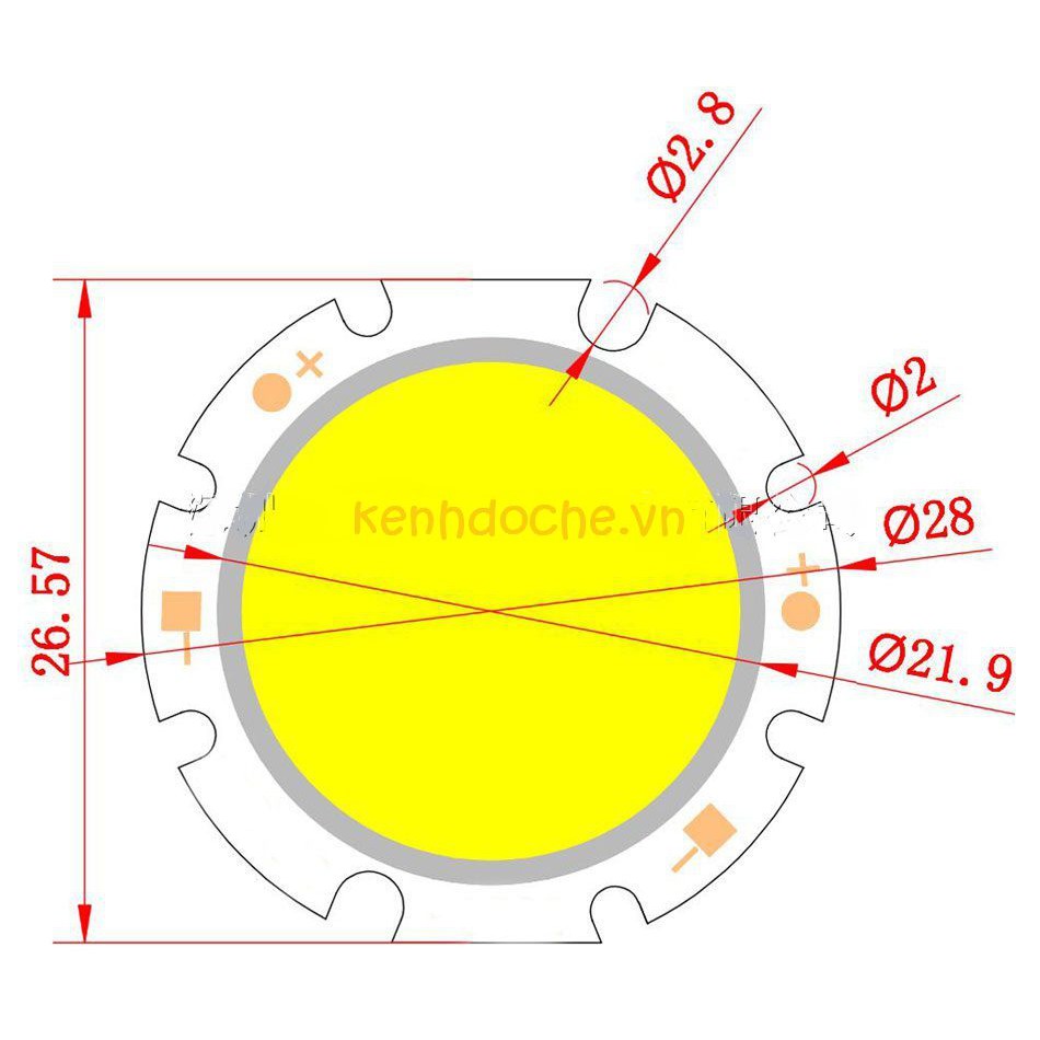 Led siêu sáng COB 2028 3w 5w 7w | BigBuy360 - bigbuy360.vn