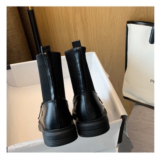 Giày ulzzang dáng boot cổ len nhẹ nhàng