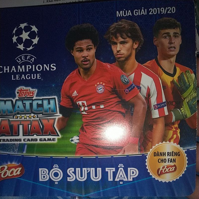 Album Thẻ cầu thủ bóng đá Poca 2019/2020 chính hãng chưa gấp nguyên seal