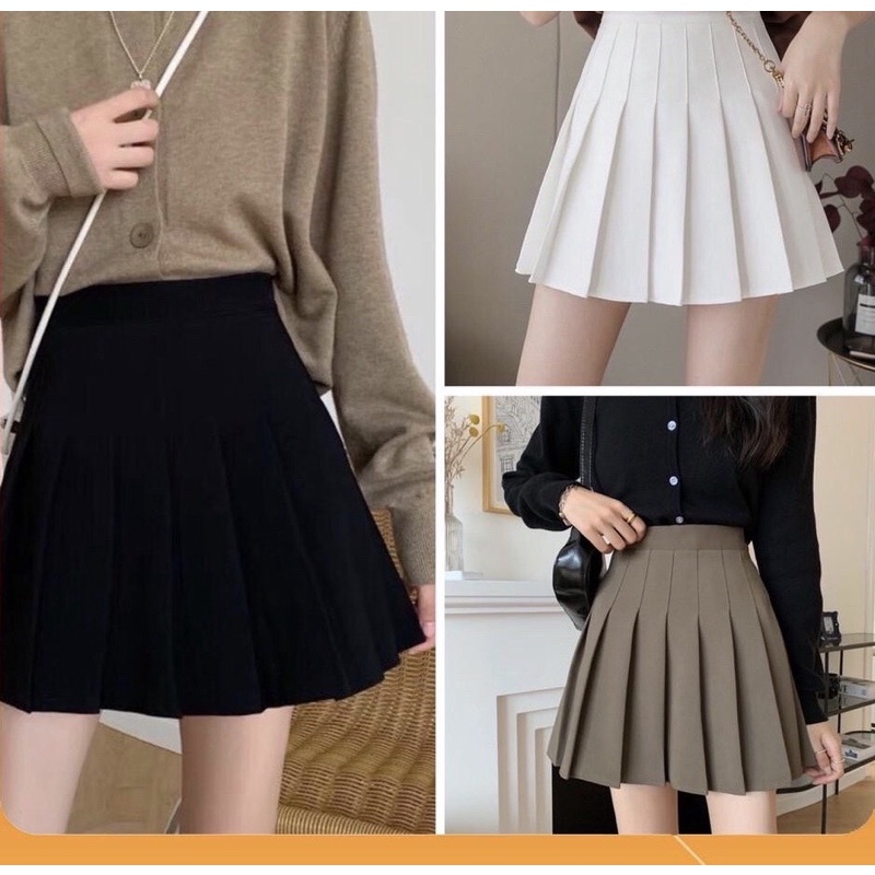 Chân váy xếp ly Tennis lưng cao