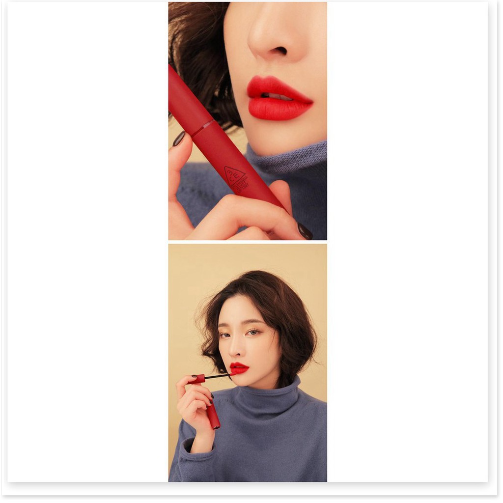 Son kem lì 3CE Velvet Lip Tint #Private + Gương trang điểm mini xinh xắn