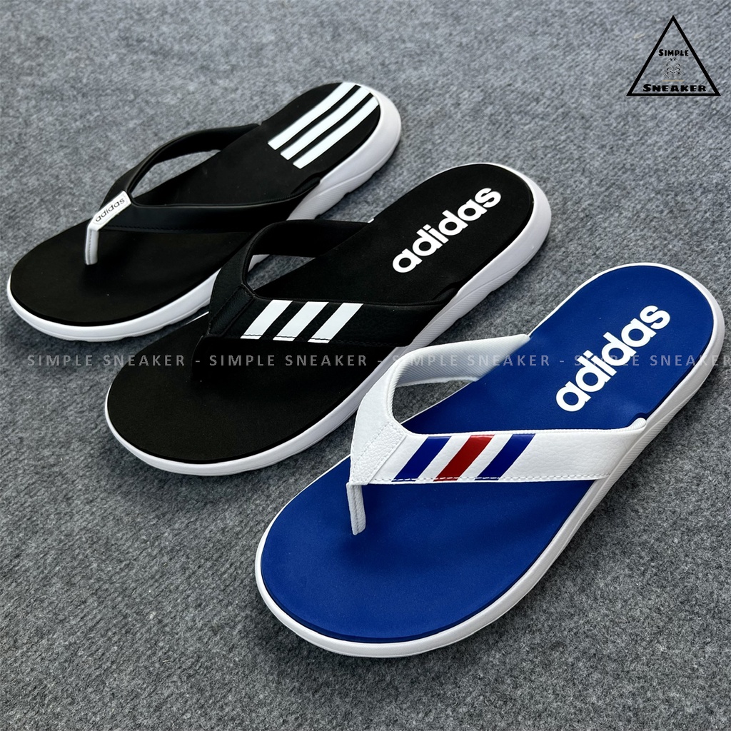 Dép Adidas Xỏ Ngón Chính Hãng FREESHIP Dép Kẹp Adidas Auth - Adidas Comfort Flip Flops Core Black - Simple Sneaker