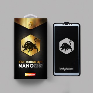 Cường lực Xiaomi Mi Max 3 hiệu Webphukien Full viền màu
