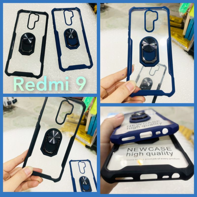 Ốp lưng Xiaomi Redmi 9 viền dẻo chống sốc lưng trong bảo vệ camera