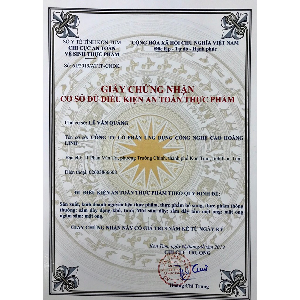 Sâm dây ngọc linh ngâm mật ong rừng nguyên chất tây nguyên 200ml ocop kon tum.