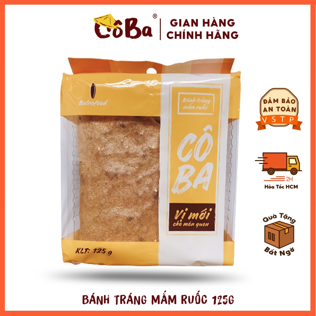 Bánh Tráng Mắm Ruốc Cô Ba Đà Lạt 125G Ăn Vặt Đêm Khuya Bổ Dưỡng Sức Khỏe Mỗi Ngày Mềm Siêu Thơm Ngon Tuyệt Vời NEW CB001