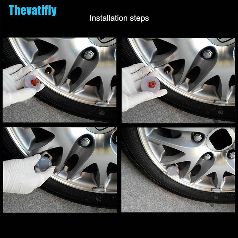 Đèn LED 12 Bóng Trang Trí Vành Bánh Xe Hơi 4 Chế Độ Sử Dụng Năng Lượng Mặt Trời