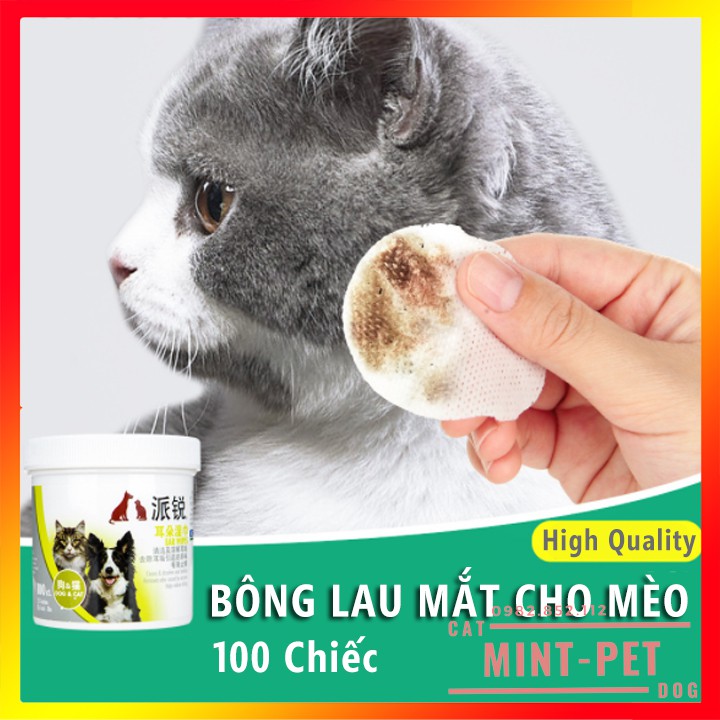 Bông Khăn Lau Vết Ố Mắt Cho Chó Mèo #MintPet