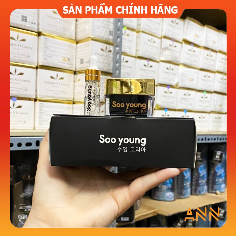 [Chín hãng] Combo kem face và serum mụn Soo Young