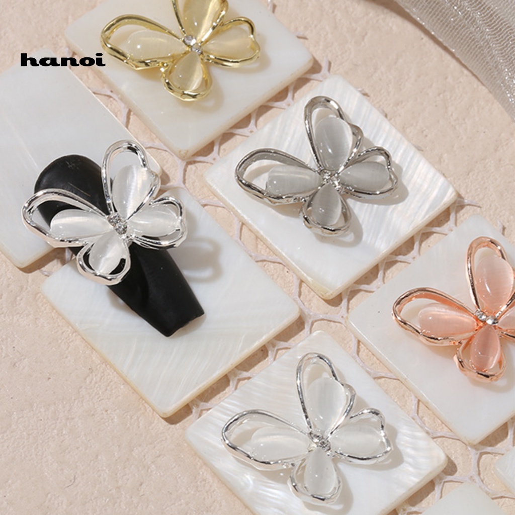 Phụ Kiện Trang Trí Móng Tay Hình Bướm Nhiều Màu Sắc DIY