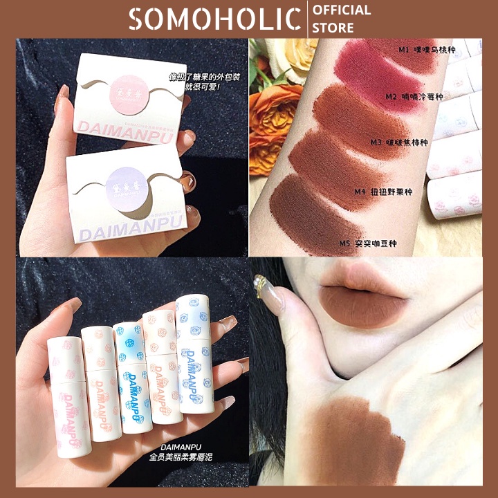 Son Daimanpu Nội Địa Trung Mềm Mịn Như Nhung Chống Thấm Nước Lâu Trôi Somoholic SM32