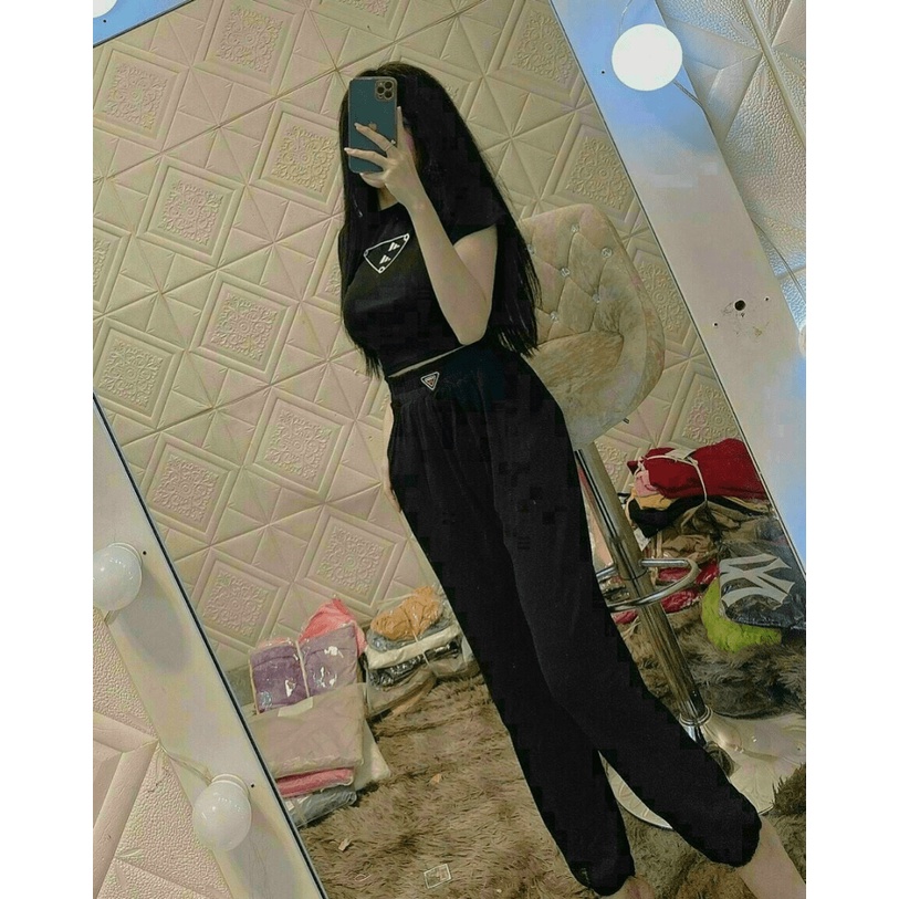 Sét Bộ Thể Thao 2 Món Áo Ngắn Tay, Quần Dài Chất Tici Co Giãn Tốt Mặc Đẹp Siêu Hot [NEW UNISEX]