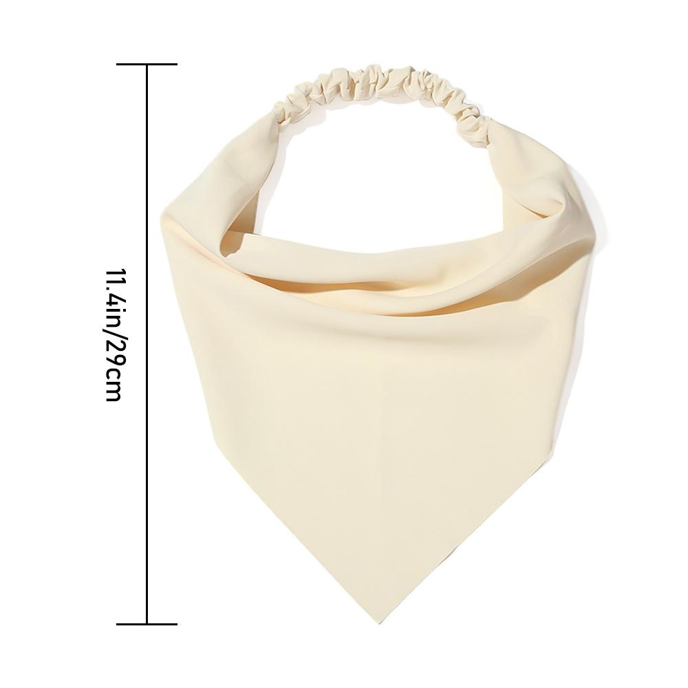 Băng Đô Turban Màu Trơn Hình Tam Giác Dành Cho Nữ