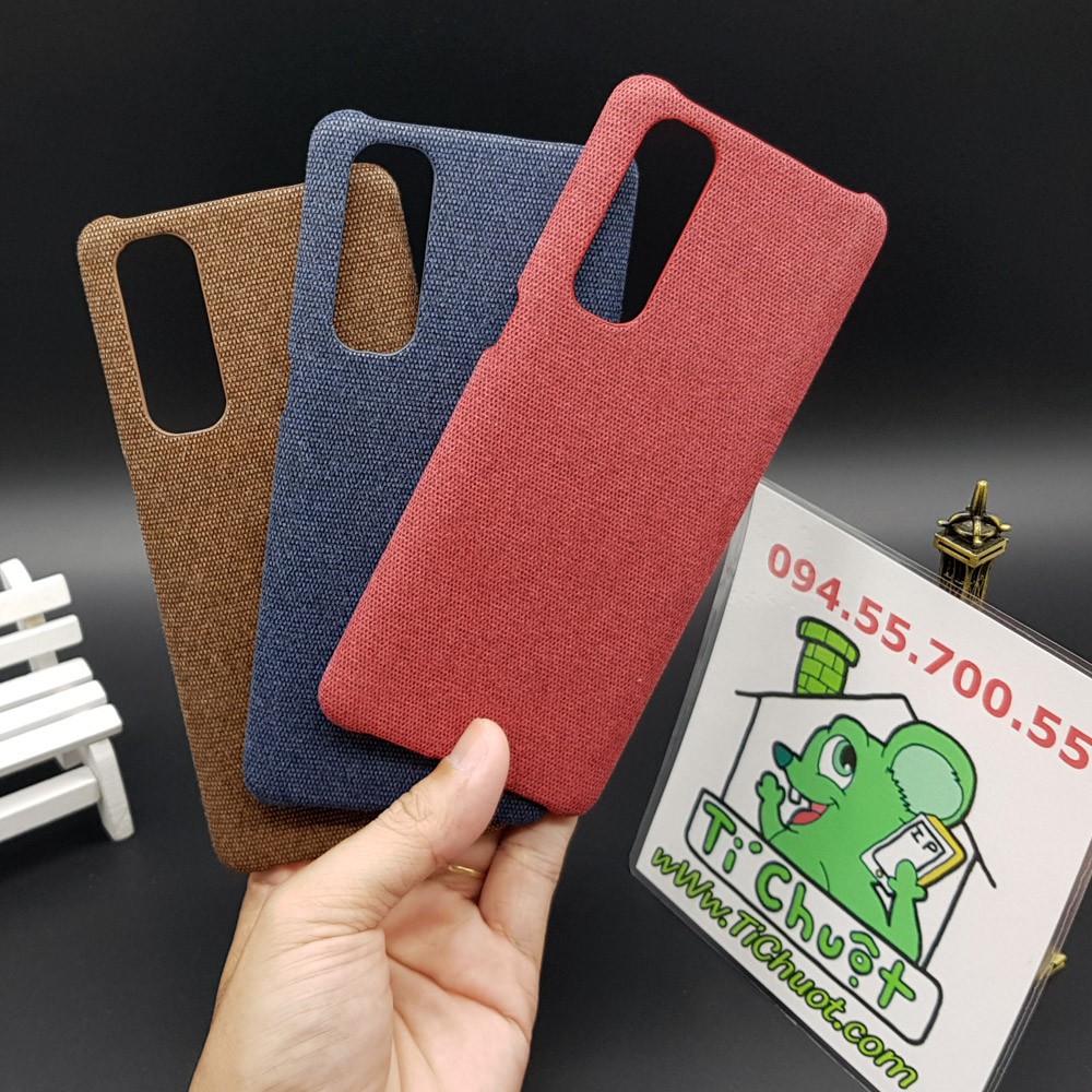 [Cao Cấp] Ốp Lưng OPPO Reno4 Bọc Vải Fabric