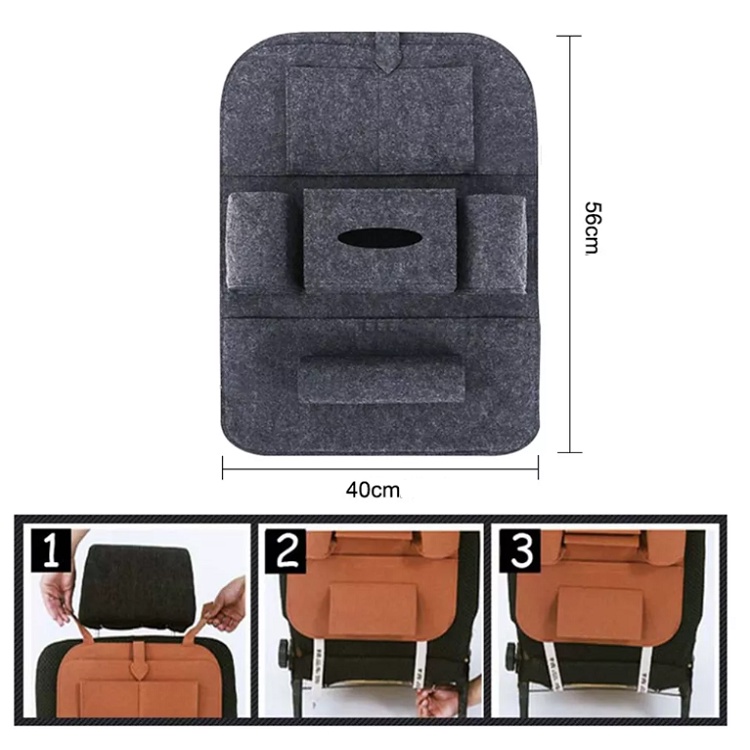 Túi Vải Để Đồ Treo Ghế Xe Hơi, Túi Treo Ghế Ô Tô, Chất Liệu Vải Nỉ Cao Cấp, Bền Đẹp, Chắc Chắn, Phù Hợp Với Các Loại Xe