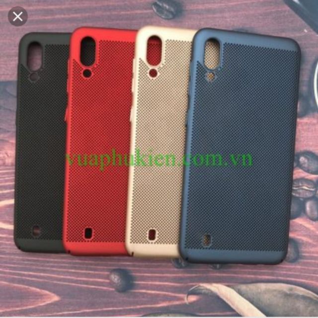 Ốp lưng cứng dạng lưới tản nhiệt cho galaxy M10 nhiều màu