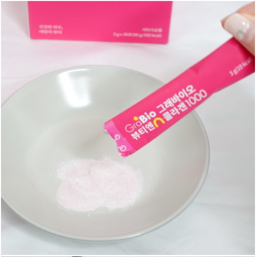 /Date 8/2022/ Bột Collagen làm đẹp da chống lão hóa Grabio Beauty N Collagen 1000_Mỹ phẩm Hàn Quốc chính hãng