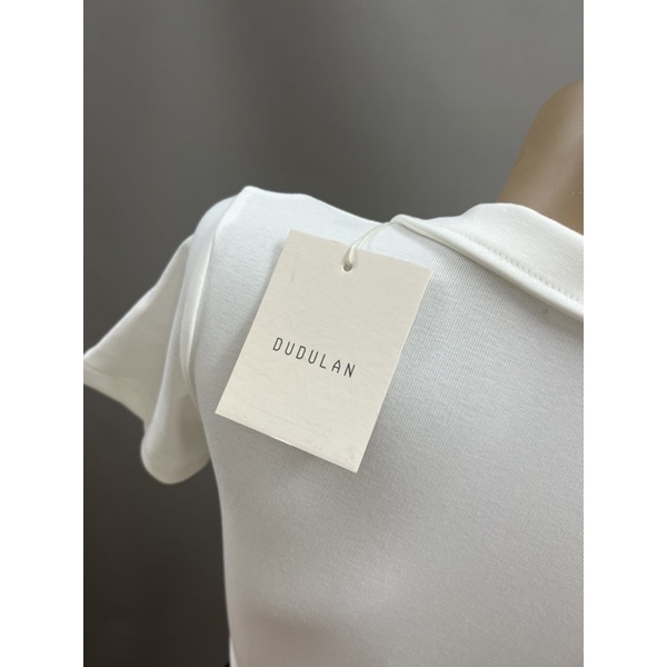 Áo thun croptop tay ngắn cổ polo DUDULAN - A07