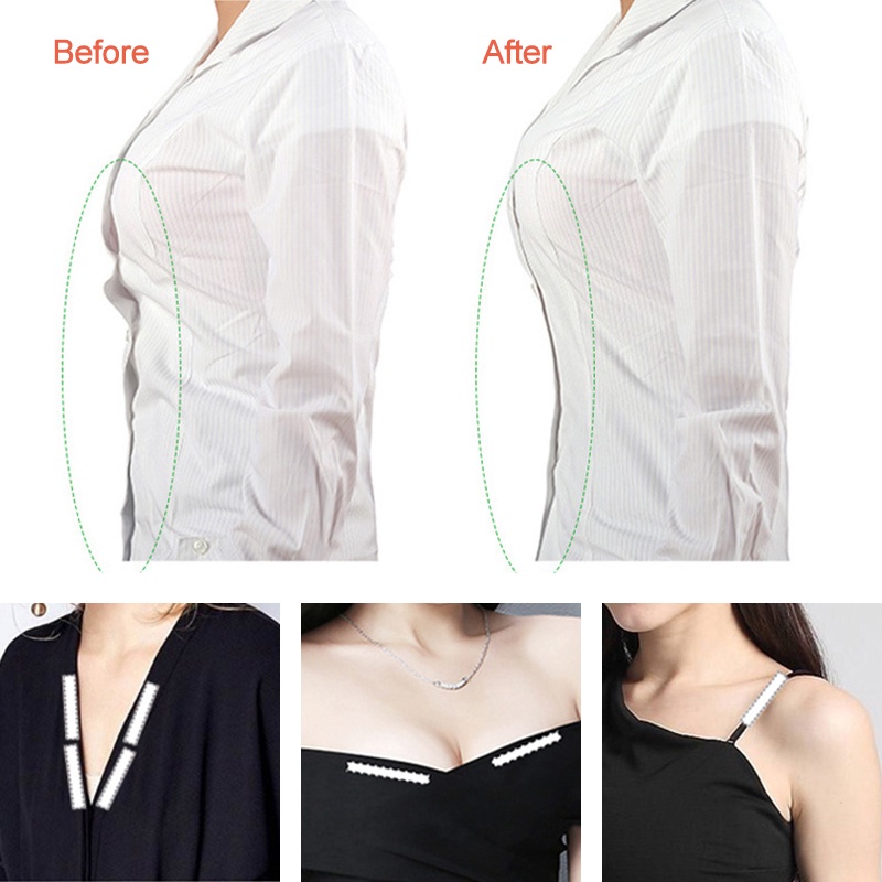 Set 80 Miếng Băng Dính Cố Định Quần Áo - Băng dán nâng ngực tạo khe, miếng dán nâng ngực cao cấp