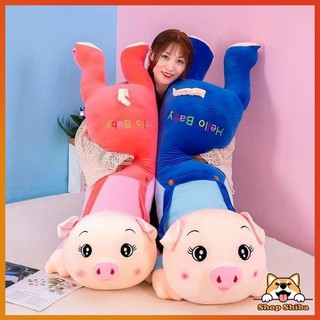 Gấu bông heo mặc yếm cao cấp 1m4 -