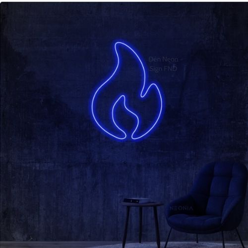 Đèn led neon sign Decor trang trí nhà Đèn tiktok hình ngọn lửa