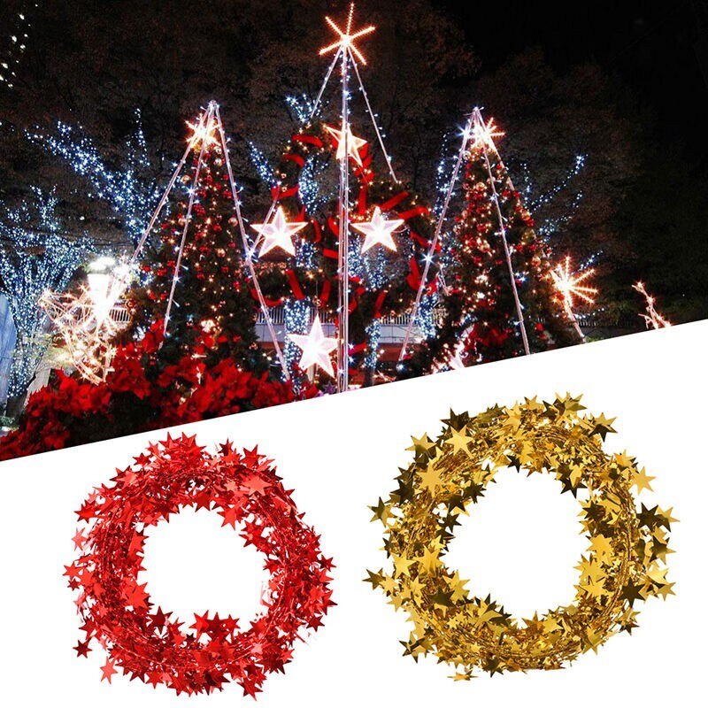 Dây Ngôi Sao Trang Trí Cây Thông Giáng Sinh