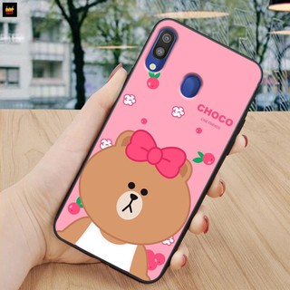 Ốp lưng điện thoại Samsung Galaxy A20 - A30 - M20 in hình gấu line cute- Doremistorevn cute