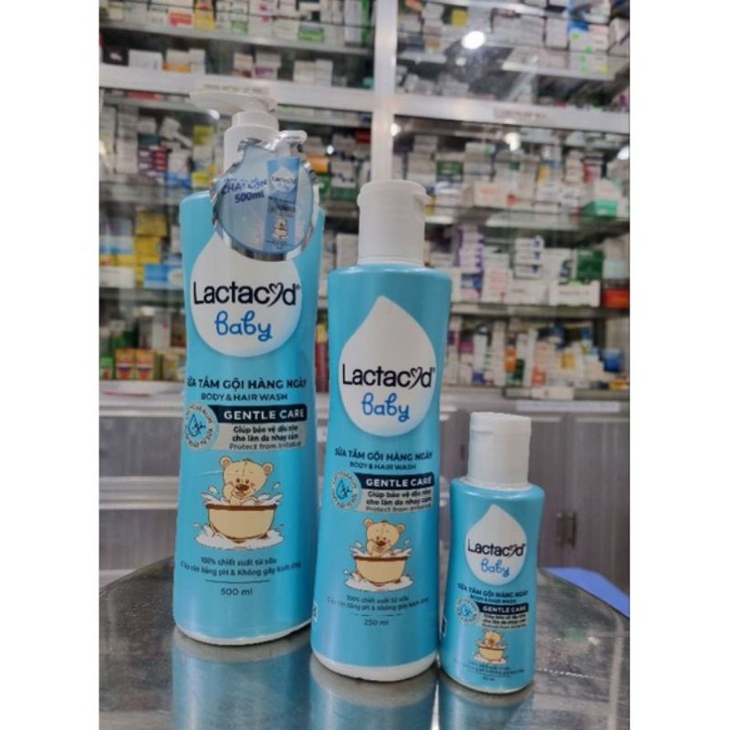 LACTACYD baby  Gentle care - Sữa tắm gội hàng ngày với công thức riêng biệt dùng cho trẻ sơ sinh và trẻ nhỏ