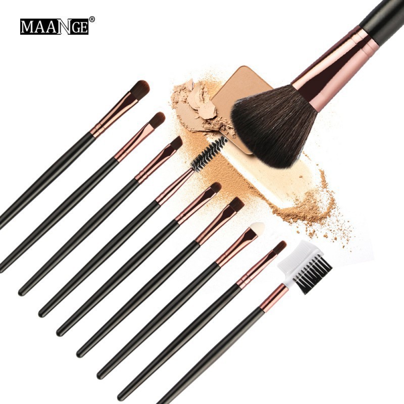 Bộ 10 cọ trang điểm mắt chuyên nghiệp nhãn hiệu MAANGE