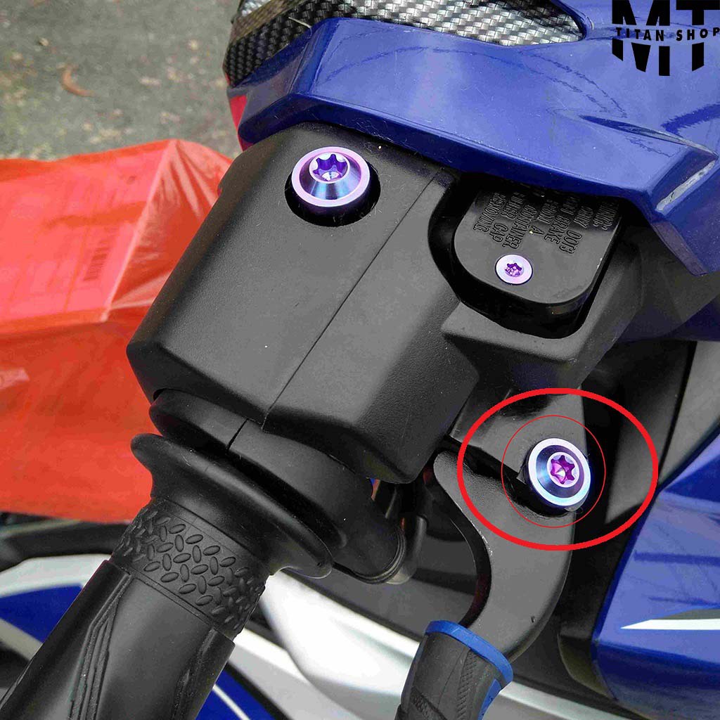 Ốc Tay Thắng Xe Số Titan Gr5 Kèm Tán Cho Sirus/Sonic/Raider/Wave/Dream/Satria/Tarus 6li32 Dù